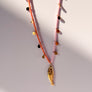 Pink & Orange Sardine Necklace