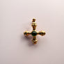 Cross with Green Stone Charm