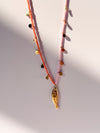 Pink & Orange Sardine Necklace
