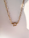 Paperclip Chain with Charm Link