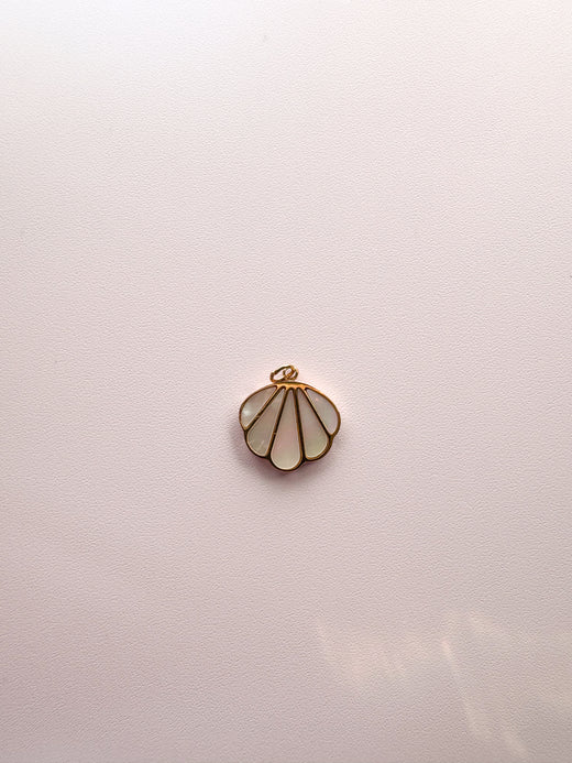 Seashell with Opal Charm