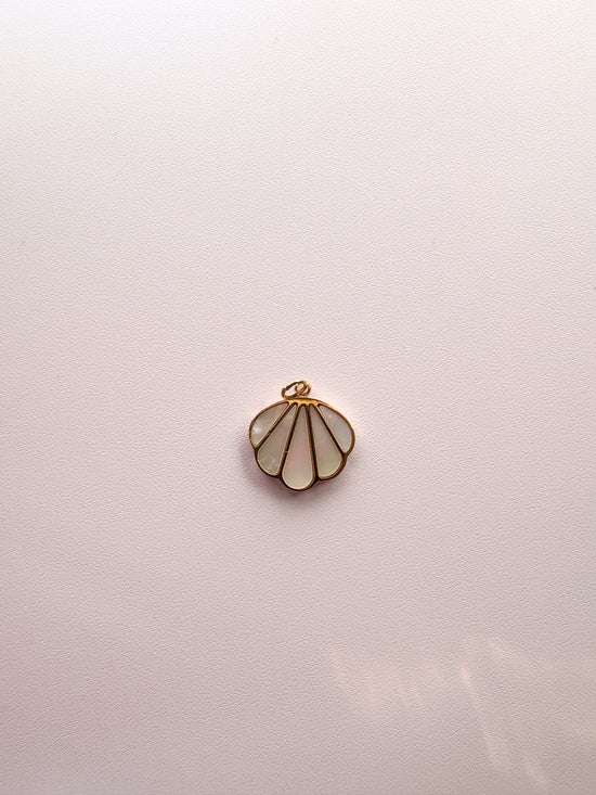 Seashell with Opal Charm