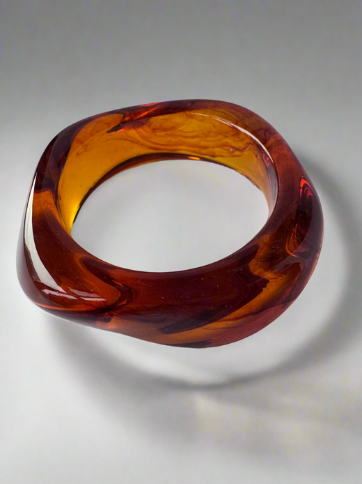 Ibiza Bangle - Red Amber
