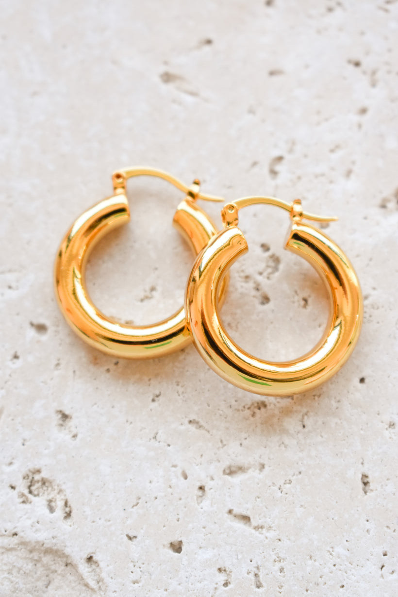 Gold hoop earrings toronto deals